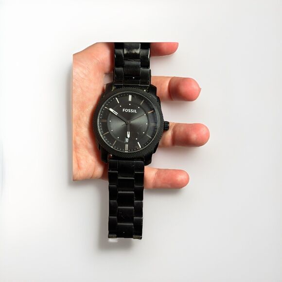 Fossil Other - Fossil FS4775IE Black Stainless Steel Watch – Not Working – For Parts/Repair